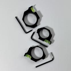 Niveau &agrave; bulle pour lunette noir en aluminium X1 25,4 mm