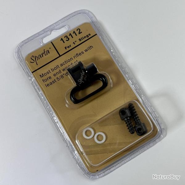 Attache sangle Sparta 3cm avec grenadi�re, vis bois