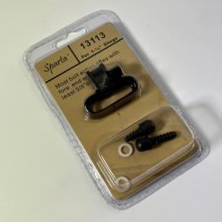Attache sangle largeur 3,5cm avec grenadi&egrave;re, vis bois