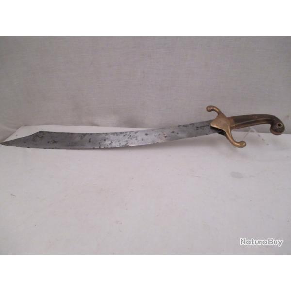 rare - cimeterre long de 81 cm - marqu despre - belle poigne en corne blonde