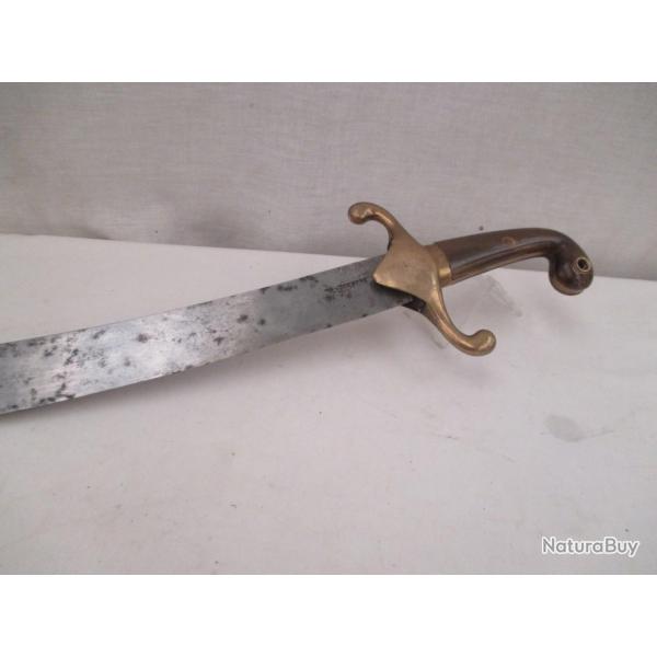 rare - cimeterre long de 81 cm - marqu� despre - belle poign�e en corne blonde