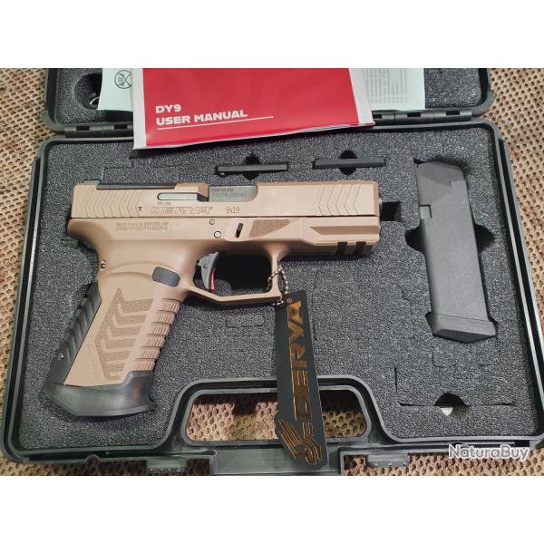 pistolet DERYA modle DY9 FDE cal 9x19 PARABELLUM