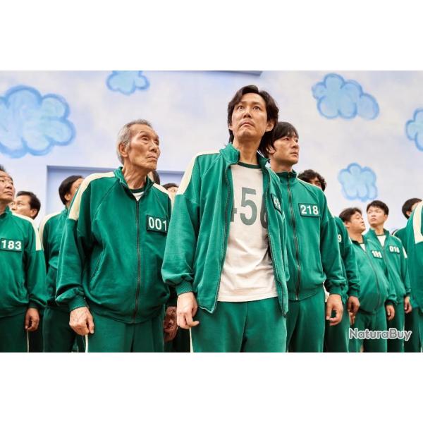 Survet SQUID GAME XXL +Sabre Kukkri Brousse Lame Acier 3Cr13 Manche Abs Etui Nylon Machette Tactical