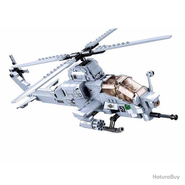 Helicopter de combat - Jeu de briques