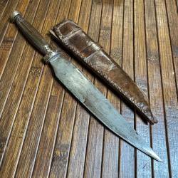 ANCIEN COUTEAU CHINOIS HÖ PIRATE PAVILLON NOIR XlX éme ASIE