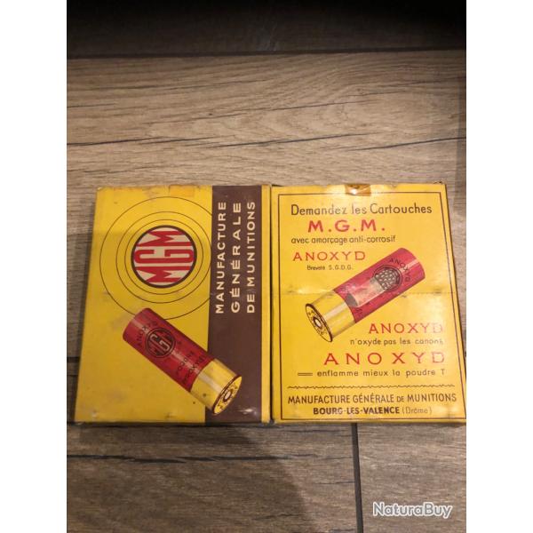 20 Cartouches anciennes MGM calibre 16/70 plomb 0