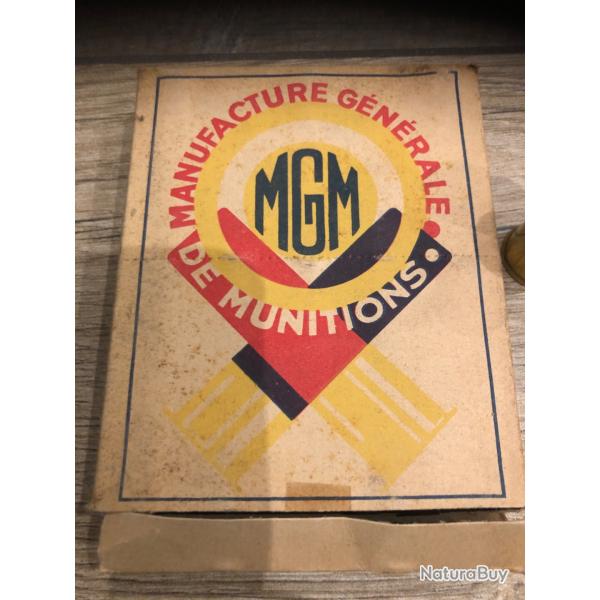 10 balles  anciennes en carton calibre 12 MGM
