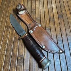 TRES BEAU COUTEAU POIGNARD FRANÇAIS SABATIER ANNÉE 40/50 MODÈLE DÉPOSÉ