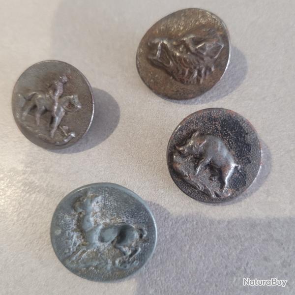 BOUTONS ANCIENS DE CHASSE