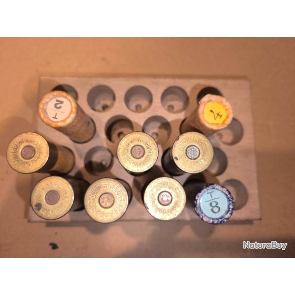 Planche Manufrance cal 10 et 9 cartouches cal 10 manufacture d'armes et cycles de Saint-tienne