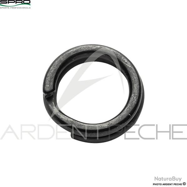 Anneaux bris�s SPRO Matte black splitring 6