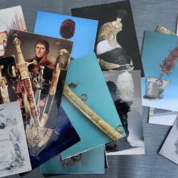 Lot de cartes de voeux anciennes - Marchands d'armes prestigieux