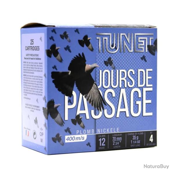Cartouches Jours de Passage 12/70 35g culot 25 pb4