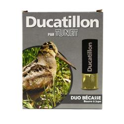 Lot de 200 Cartouches 12/70 bourre jupe "Duo B&eacute;casse" 38g 358m/s