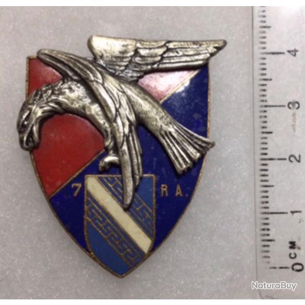 FRANCE ARTILLERIE - 7� R�giment d?Artillerie Drago 1555? �mail, guilloch�