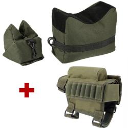 Offre group&eacute;e cartouchiere gaucher/droitier + banc de tir - vert - LIVRAISON GRATUITE