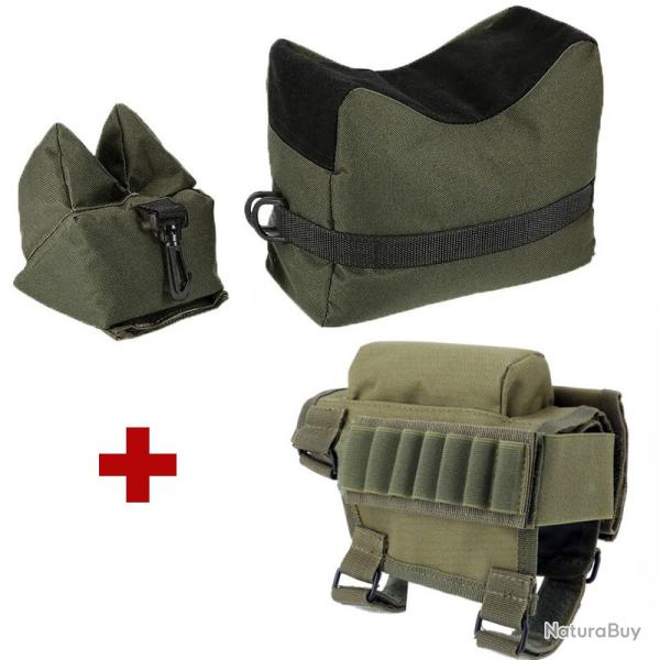 Offre group�e cartouchiere gaucher/droitier + banc de tir - vert - LIVRAISON GRATUITE