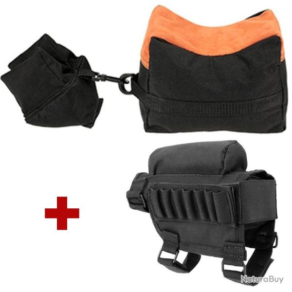 Offre group�e cartouchiere gaucher/droitier + banc de tir - noir - LIVRAISON GRATUITE