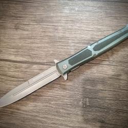 Grand Couteau Stiletto pliant RR1861 Rough Rider extra Large