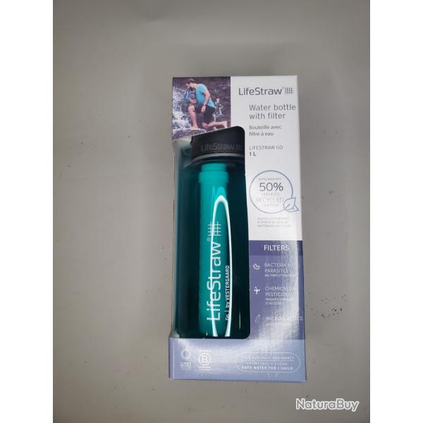 Gourde filtrante Lifestraw GO 1L bleu