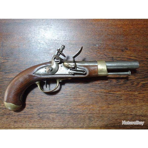 Pistolet de cavalerie  silex - an 13 ou an XIII - Saint Etienne 1808 - Empire Napolon - TBE