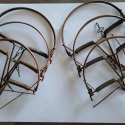 Lot 50 Ancien Pieges neuf a souris en cuivre 12 cm