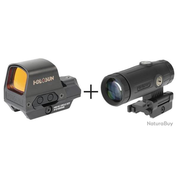 Pack Holosun 510C + Magnifier 3X