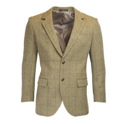 Veste Windsor Tweed clair Homme 100&nbsp;% tweed - fabrication anglaise - coupe &eacute;l&eacute;gante 44