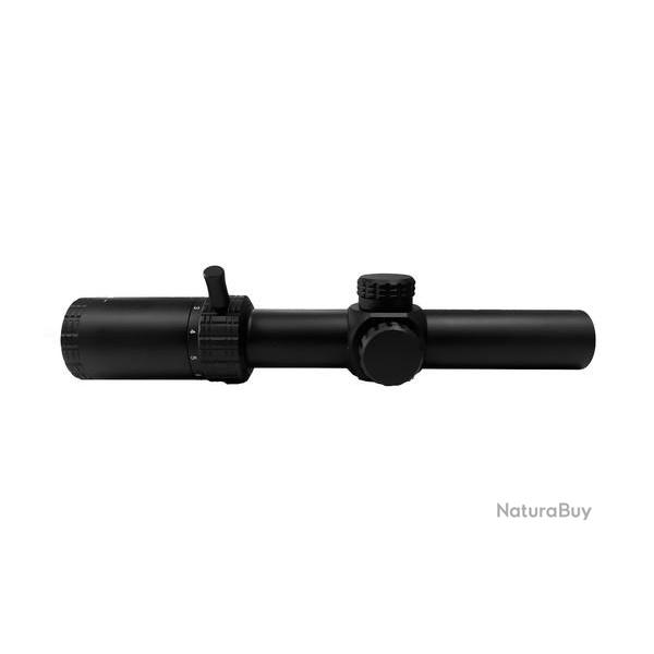 Lunette le lynx optics premium 1-6x24 ret fibre optique 4A lumineux � colliers �30mm
