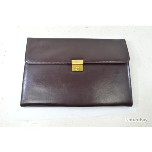 Ancien porte document / organiseur en cuir, publicitaire Conserves Semeuse  Bergues Nord