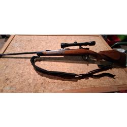 Vends carabine à verrou Mauser modèle 2000, bon état général, lunette allemande de qualité 5x36