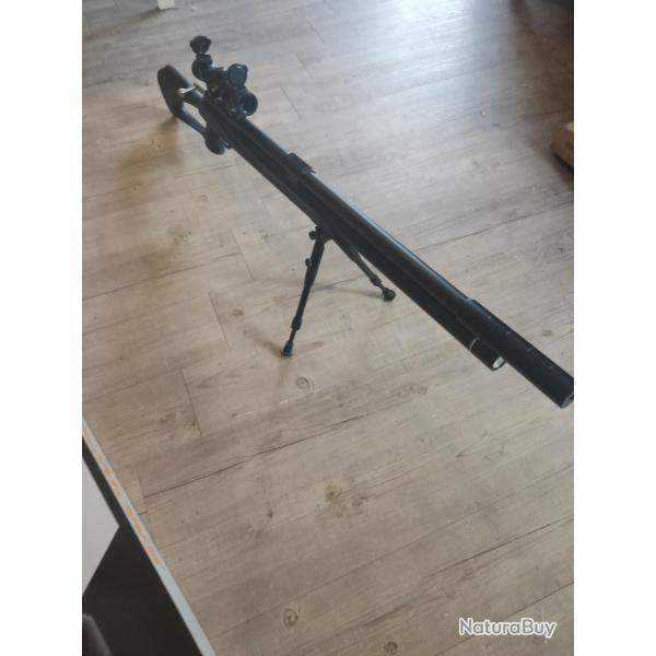 Bipied  aluminium  m�tal pour rail picatinny Hauteur : 6,5'' � 9,2'' soit 15 � 23 cm carabine