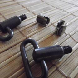 A SAISIR Lot 2 grenadieres &agrave; visser M5 avec 2 inserts M8x100 pour crosse bois ou synth&eacute;tique NEUVES