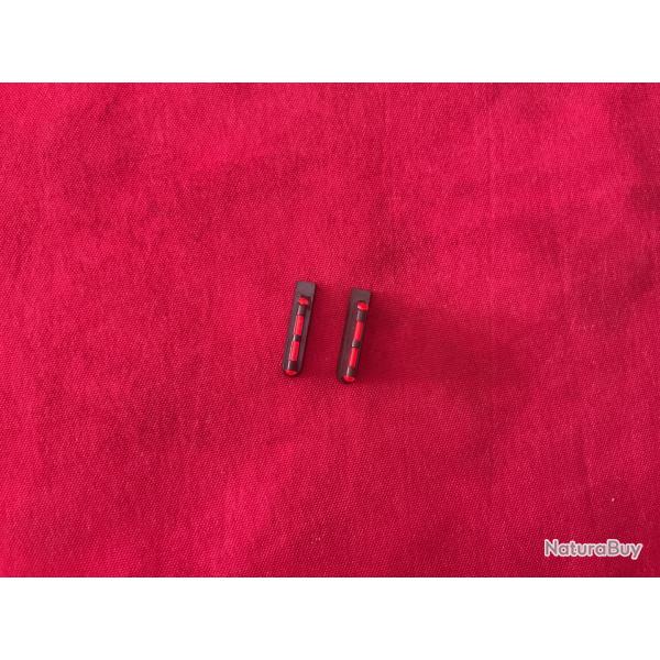 Lot de deux guidons pour carabine ou fusil, pas de prix de rserve