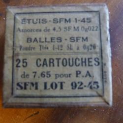 Boite vide pour 25 cartouches