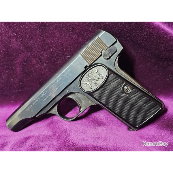 Pistolet FN Herstal, mod 1910, calibre 7,65br, DEUX chargeurs, superbe tat, Belgique, Catgorie B