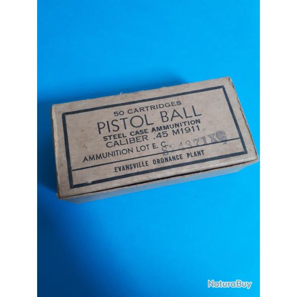 Colt 45 boite de cartouches vide WW2