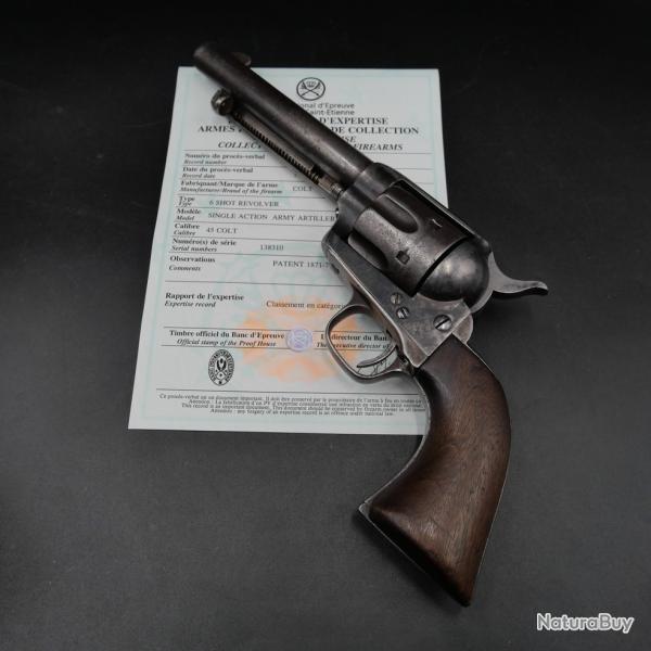 Colt US Army Single Action Army Artillery Peacemaker calibre 45 Trs bon tat - Cat.D PV St Etienne