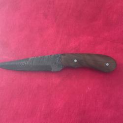 Couteau avec lame damas, pas de prix de réserve