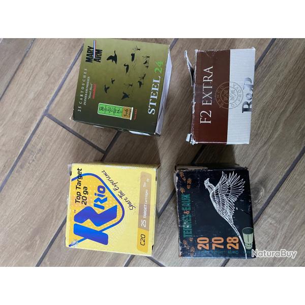 Munitions calibre 20