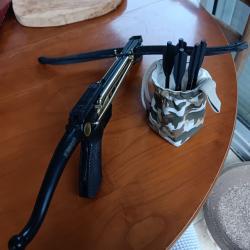 PACK PISTOLET ARBALÈTE COBRA 80lbsFlèches de chasse + carquois