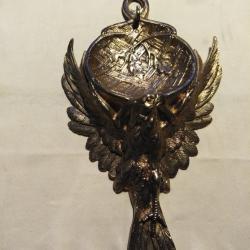 porte montre &agrave; gousset bronze dor&eacute;