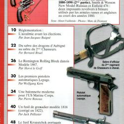 gazette des armes 396 revolver à système decortis, pistolet automatiques lepage ,kropatcheck portuga