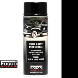 Spray peinture camouflage noir brillant 400ml - FOSCO
