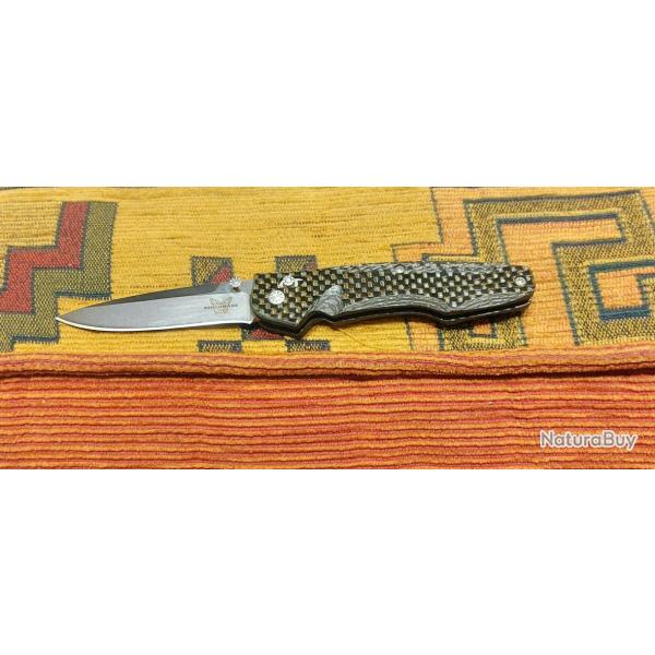 Trs rare couteau Collector BENCHMADE OSBORNE 770 Series AXIS Pre-Production Numrot Fibre Carbone