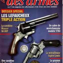 gazette des armes 435 lefaucheux triple action, sabre mar&eacute;chauss&eacute;e 1783, mauser 98 drp pr&eacute;curseur ka