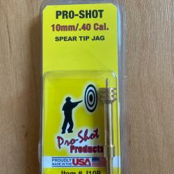 Pousse chiffon cr&eacute;nel&eacute; pro shot 10 mm 40 cal
