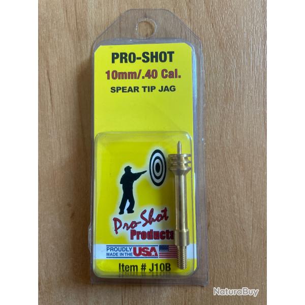 Pousse chiffon cr�nel� pro shot 10 mm 40 cal
