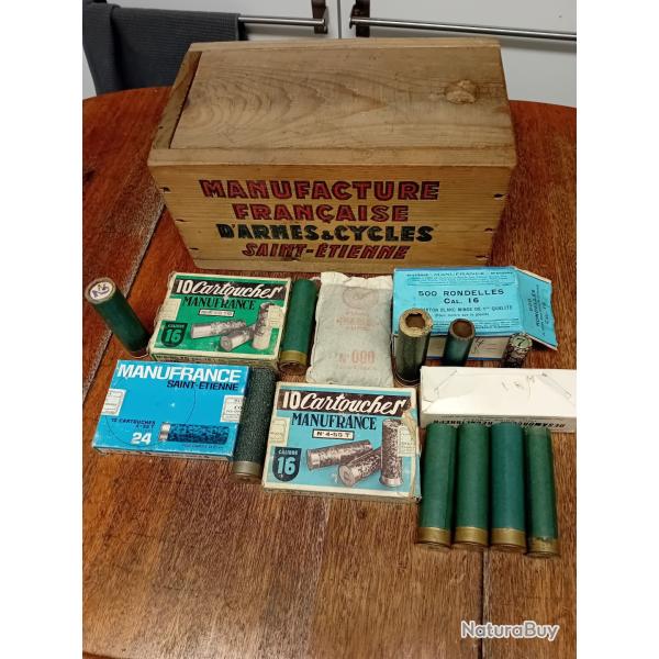 MANUFRANCE CAISSE A CARTOUCHES ET MUNITIONS