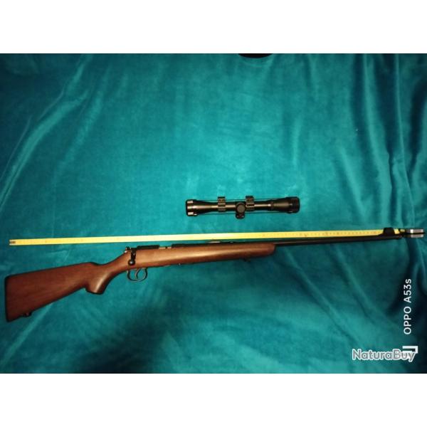 Carabine 22lr Norinco JW 15 avec Lunette, silencieux et housse